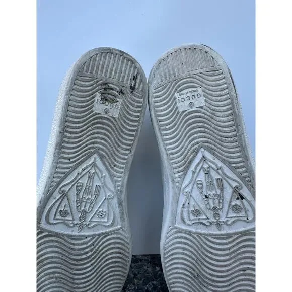 Gucci White Leather Low Top Sneakers Men display picture 3